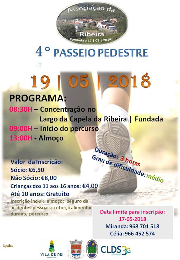 Passeio Pedestre - Associação da Ribeira