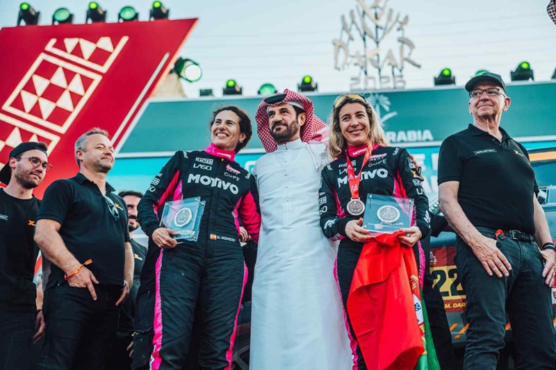 Maria Luís Gameiro no final do Dakar