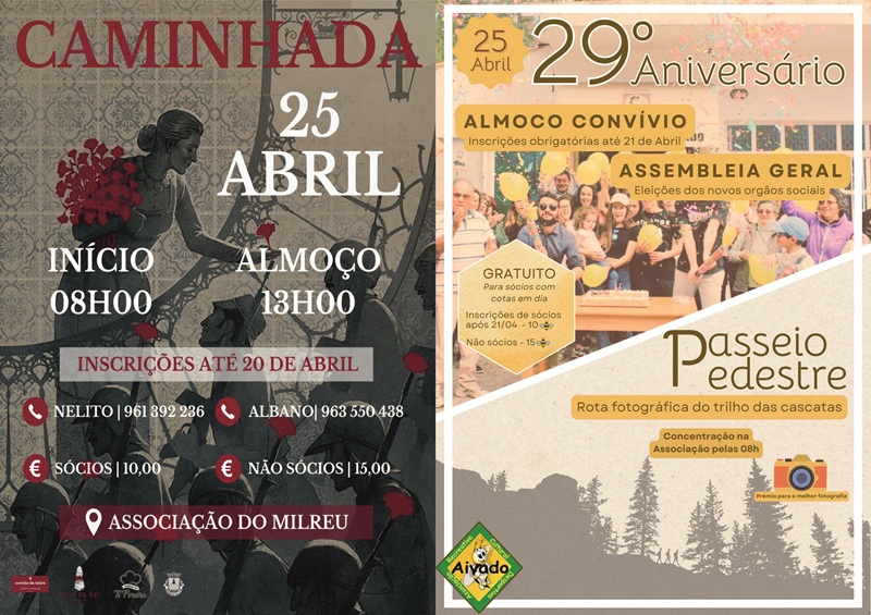 Cartazes das iniciativas