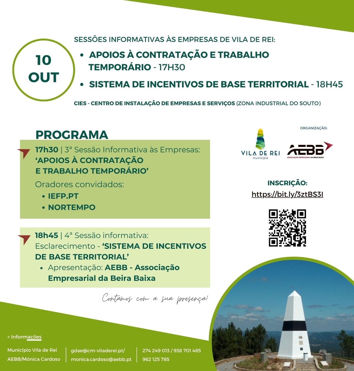 Cartaz promocional das sessões