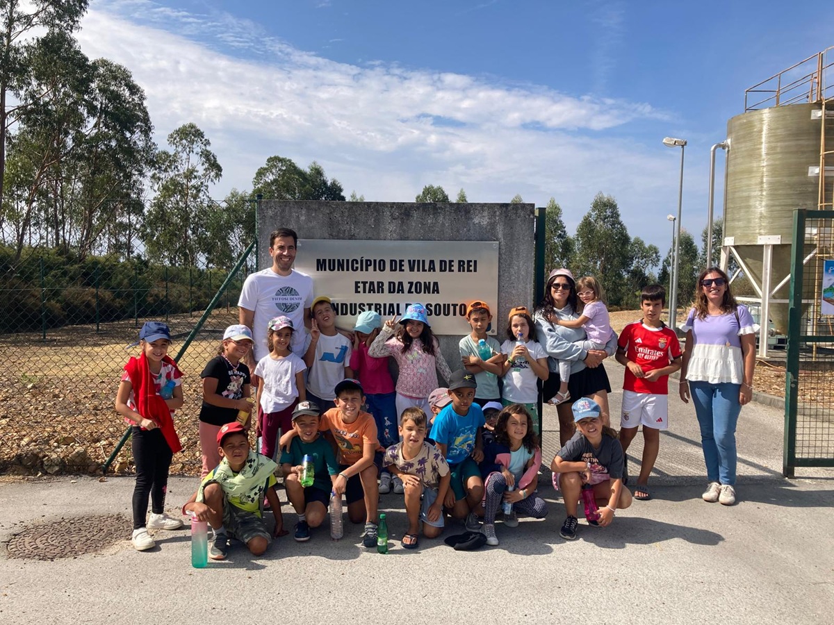 Alunos durante a visita