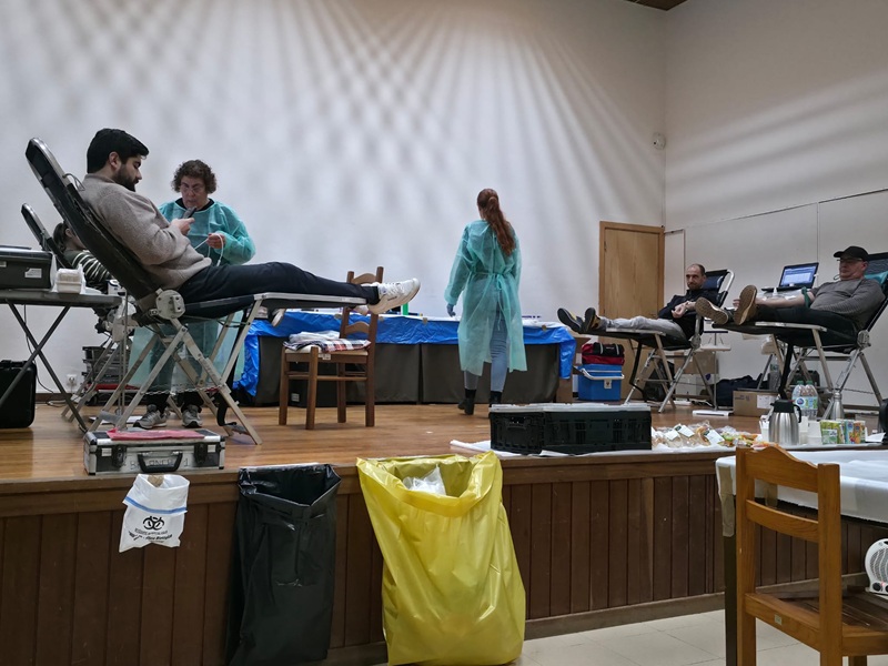 Colheita de Sangue a decorrer