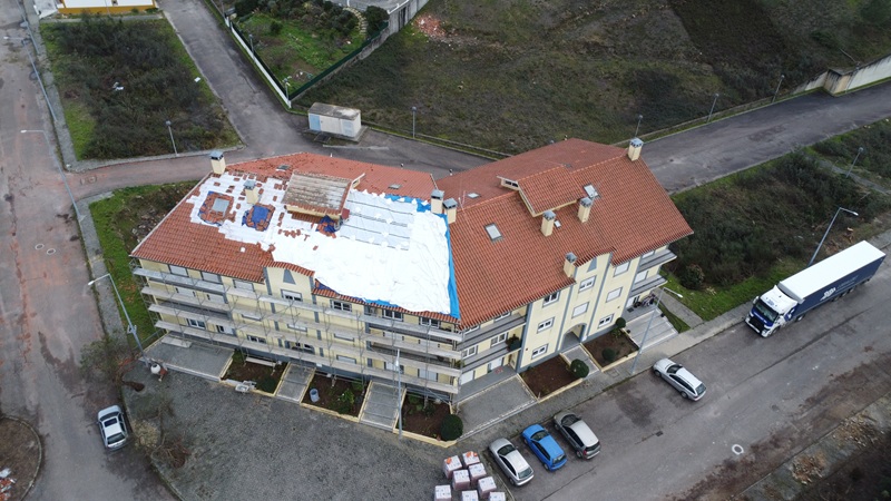 Danos provocados pela tempestade