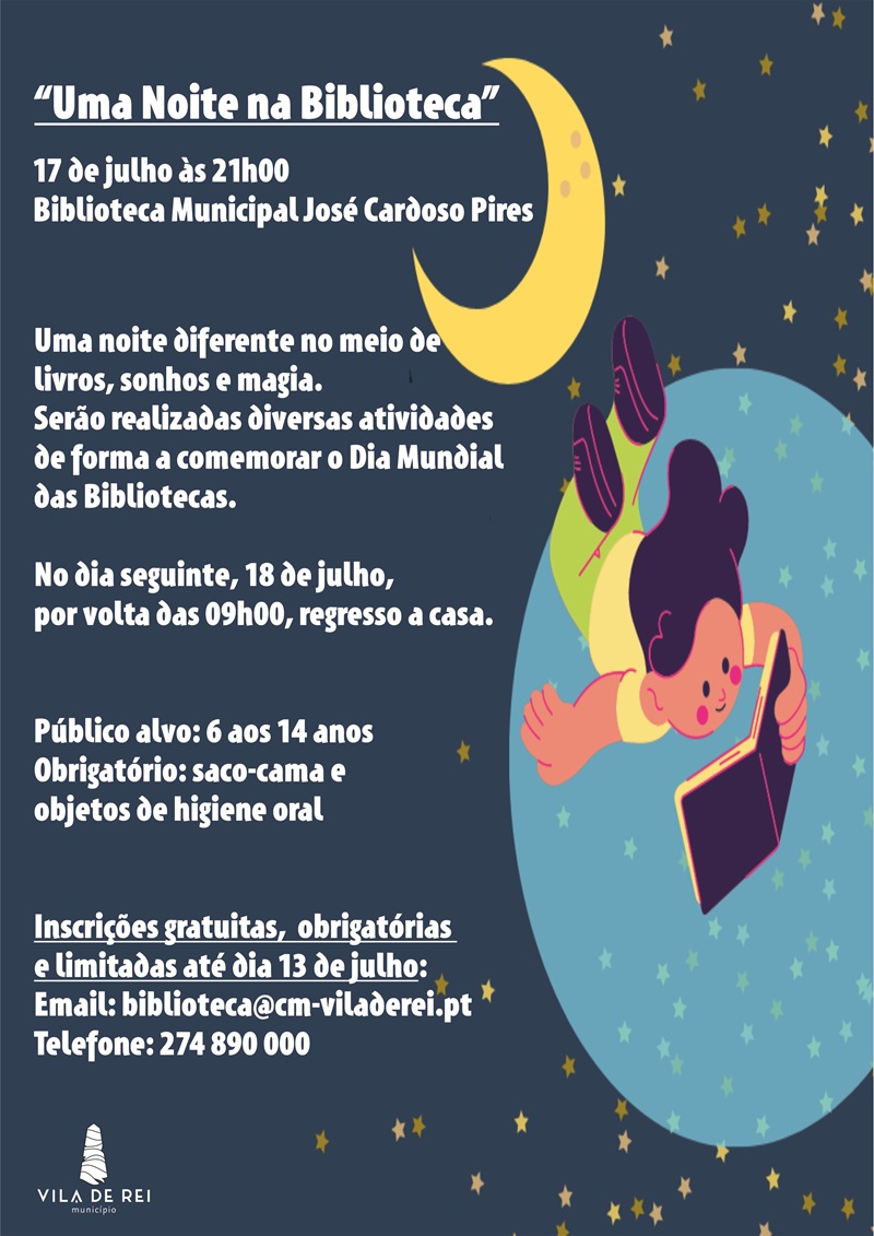 “Uma Noite na Biblioteca” vai assinalar o Dia Mundial das Bibliotecas