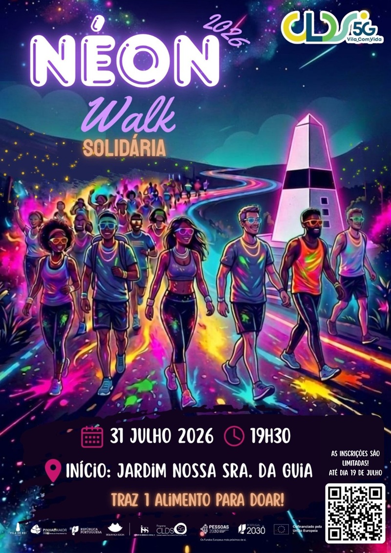 2.ª Neon Walk Solidária volta a iluminar as ruas de Vila de Rei a 31 de julho
