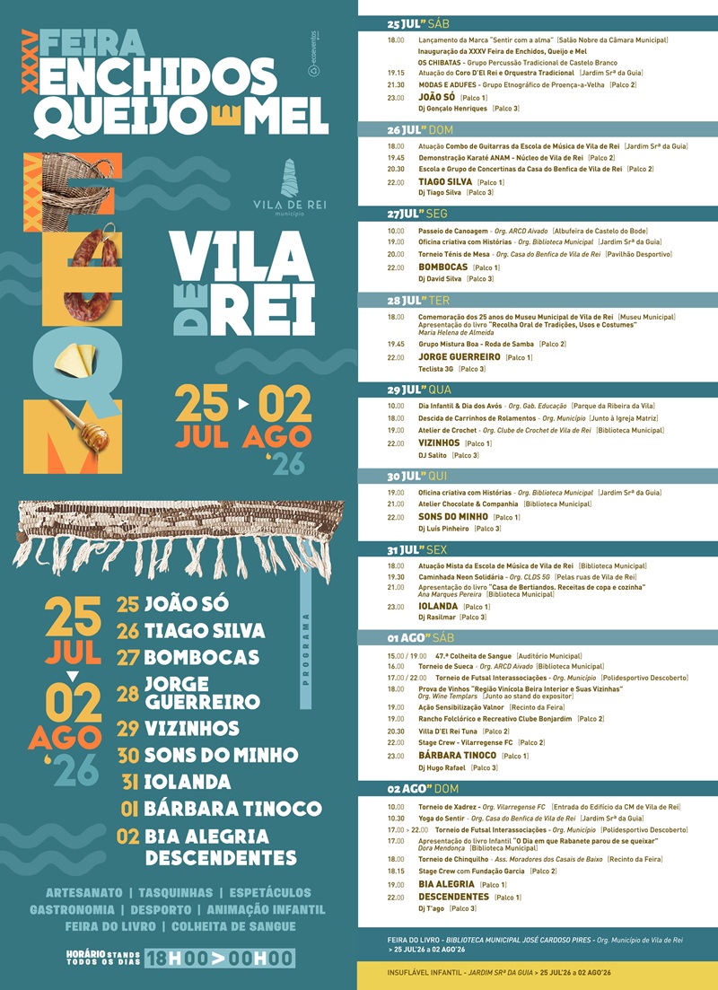 XXXV Feira de Enchidos, Queijo e Mel: nove dias de animação, música e tradição