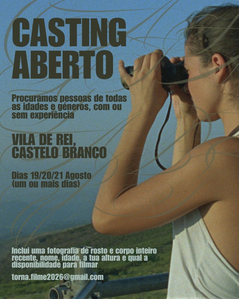 Produção cinematográfica procura figurantes para filmagens em Vila de Rei