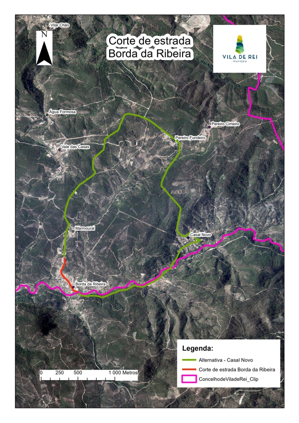 corte estrada bordaribeira