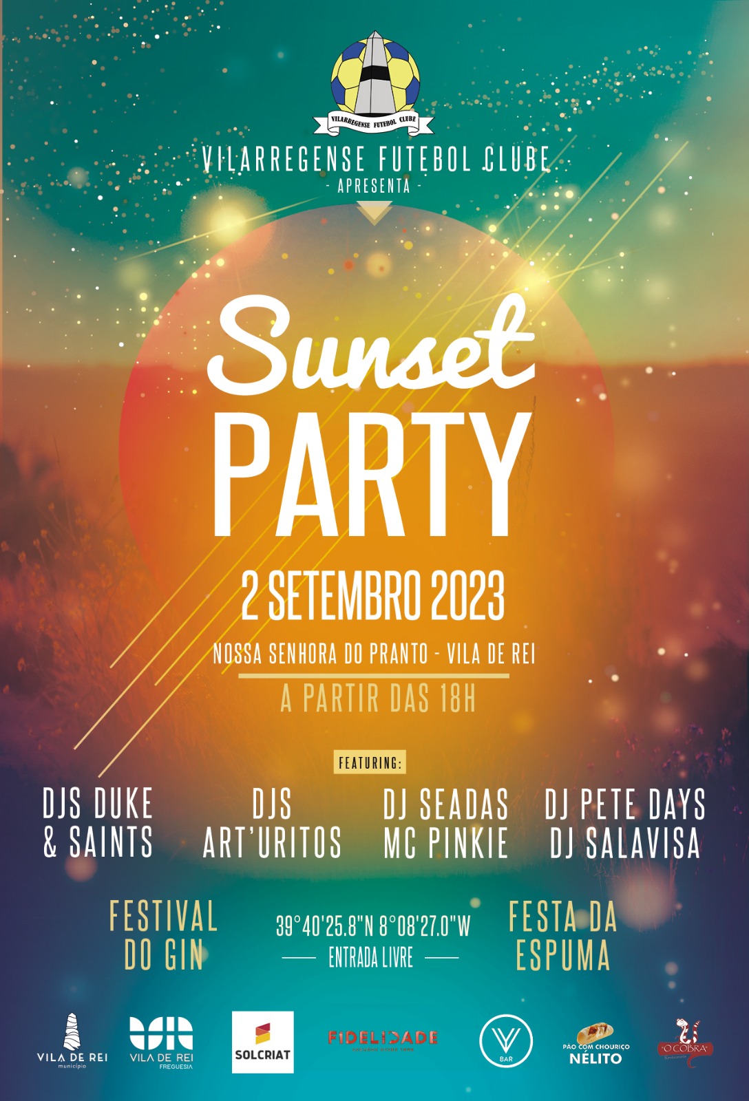 Vilarregense FC organiza Sunset Party
