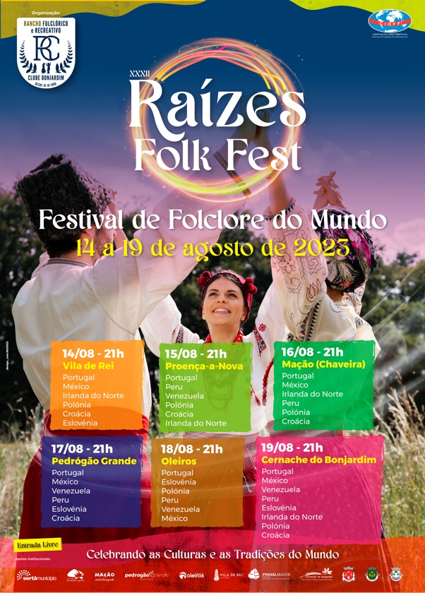 Raízes Folk Fest: Vila de Rei recebe abertura de Festival Internacional de Folclore