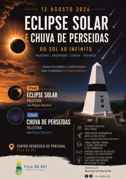 Eclipse Solar e Chuva de Perseidas – Do Sol ao Infinito